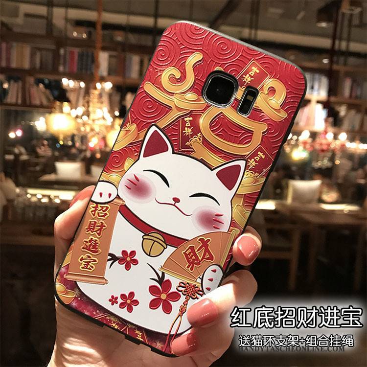 Hülle Samsung Galaxy S7 Edge Silikon Hängende Verzierungen Handyhüllen, Case Samsung Galaxy S7 Edge Taschen Trend Reichtum