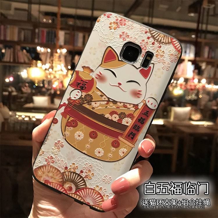 Hülle Samsung Galaxy S7 Edge Silikon Hängende Verzierungen Handyhüllen, Case Samsung Galaxy S7 Edge Taschen Trend Reichtum