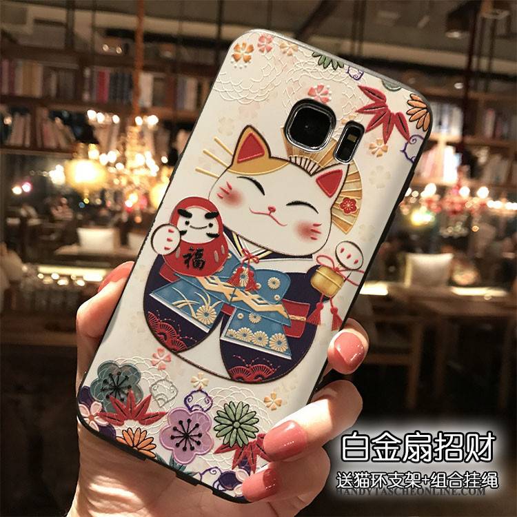 Hülle Samsung Galaxy S7 Edge Silikon Hängende Verzierungen Handyhüllen, Case Samsung Galaxy S7 Edge Taschen Trend Reichtum