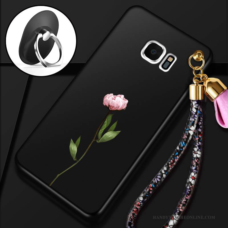 Hülle Samsung Galaxy S7 Edge Weiche Nubuck Handyhüllen, Case Samsung Galaxy S7 Edge Schutz Rot Anti-sturz