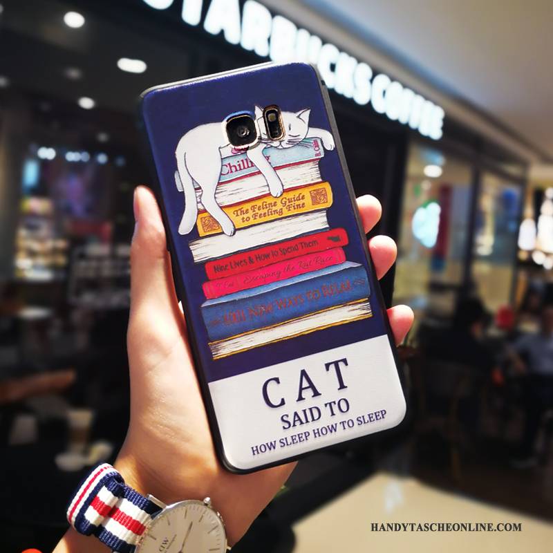 Hülle Samsung Galaxy S7 Kreativ Anti-sturz Persönlichkeit, Case Samsung Galaxy S7 Schutz Schlank Dunkelgrün