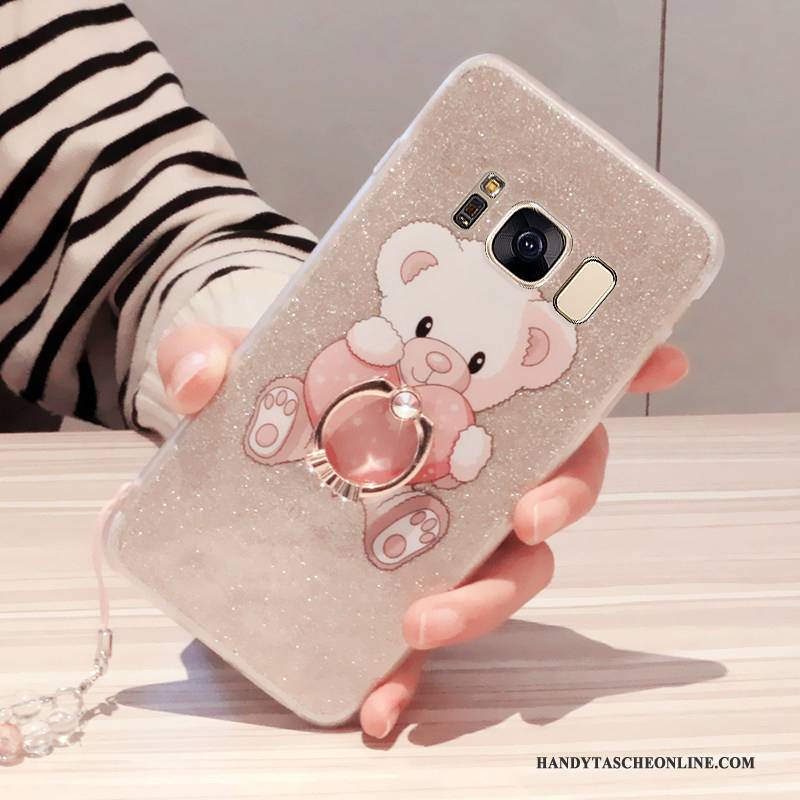 Hülle Samsung Galaxy S7 Schutz Anti-sturz Handyhüllen, Case Samsung Galaxy S7 Kreativ Hängende Verzierungen Rosa