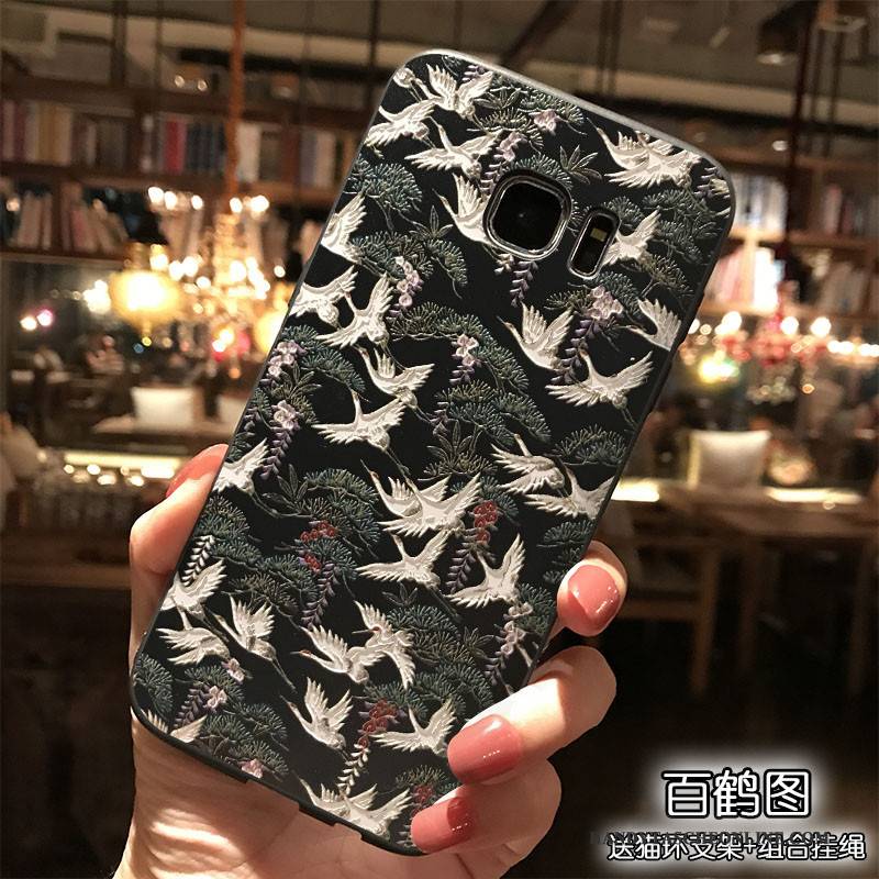 Hülle Samsung Galaxy S7 Silikon Wind Persönlichkeit, Case Samsung Galaxy S7 Taschen Handyhüllen Hängende Verzierungen