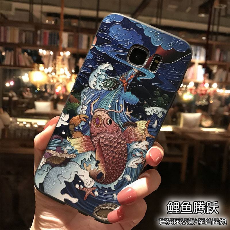Hülle Samsung Galaxy S7 Silikon Wind Persönlichkeit, Case Samsung Galaxy S7 Taschen Handyhüllen Hängende Verzierungen