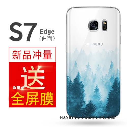Hülle Samsung Galaxy S7 Taschen Einfach Anti-sturz, Case Samsung Galaxy S7 Weiche Gelb Handyhüllen