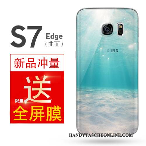 Hülle Samsung Galaxy S7 Taschen Einfach Anti-sturz, Case Samsung Galaxy S7 Weiche Gelb Handyhüllen