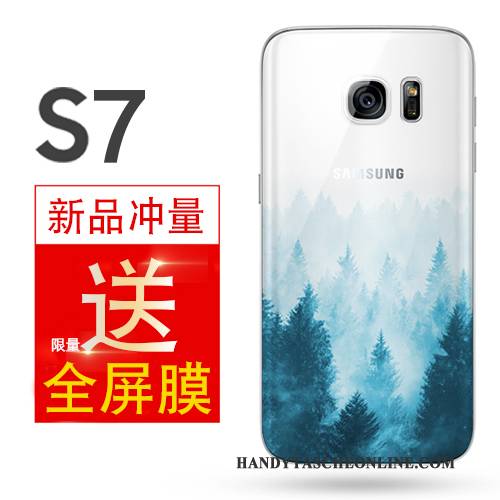 Hülle Samsung Galaxy S7 Taschen Einfach Anti-sturz, Case Samsung Galaxy S7 Weiche Gelb Handyhüllen