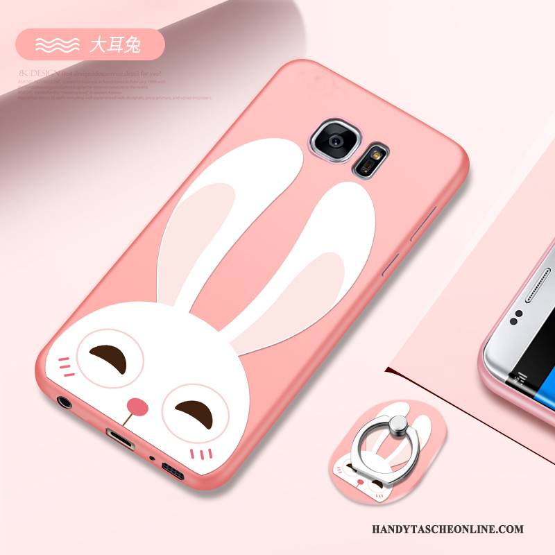 Hülle Samsung Galaxy S7 Weiche Anti-sturz Persönlichkeit, Case Samsung Galaxy S7 Schutz Rosa Handyhüllen