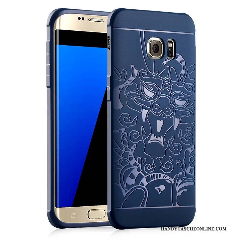Hülle Samsung Galaxy S7 Weiche Grau Handyhüllen, Case Samsung Galaxy S7 Schutz Schlank Trend