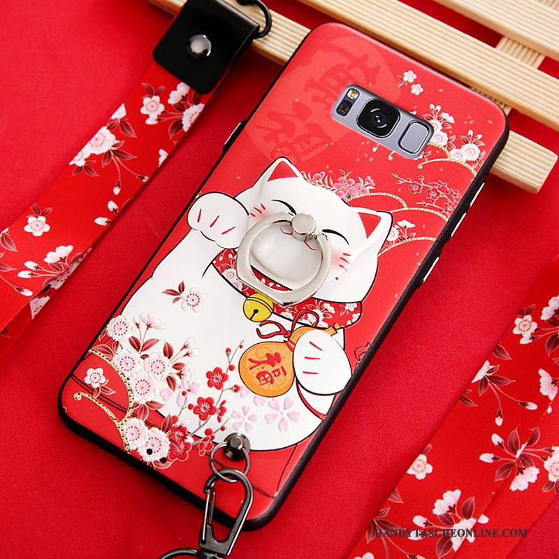 Hülle Samsung Galaxy S8+ Farbe Hängende Verzierungen Ring, Case Samsung Galaxy S8+ Halterung