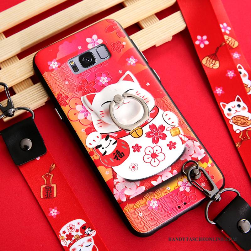 Hülle Samsung Galaxy S8+ Farbe Hängende Verzierungen Ring, Case Samsung Galaxy S8+ Halterung