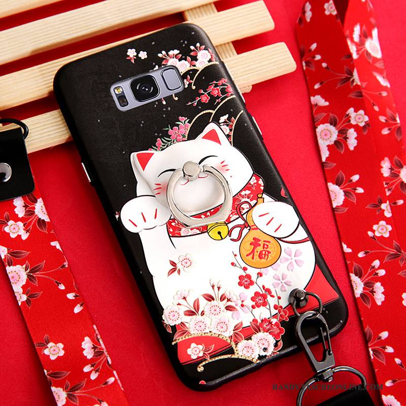 Hülle Samsung Galaxy S8+ Farbe Hängende Verzierungen Ring, Case Samsung Galaxy S8+ Halterung