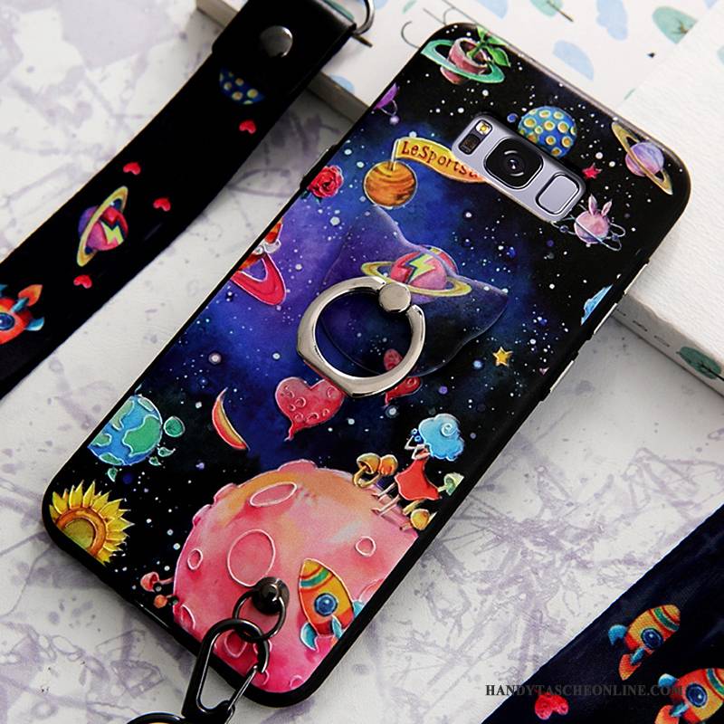 Hülle Samsung Galaxy S8+ Farbe Hängende Verzierungen Ring, Case Samsung Galaxy S8+ Halterung