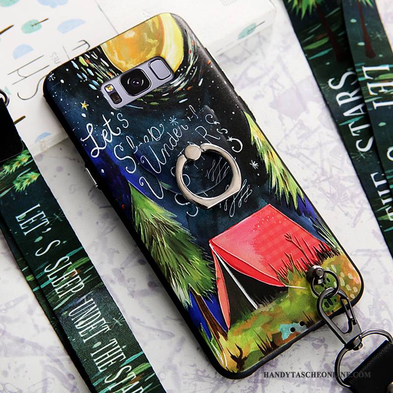Hülle Samsung Galaxy S8+ Farbe Hängende Verzierungen Ring, Case Samsung Galaxy S8+ Halterung