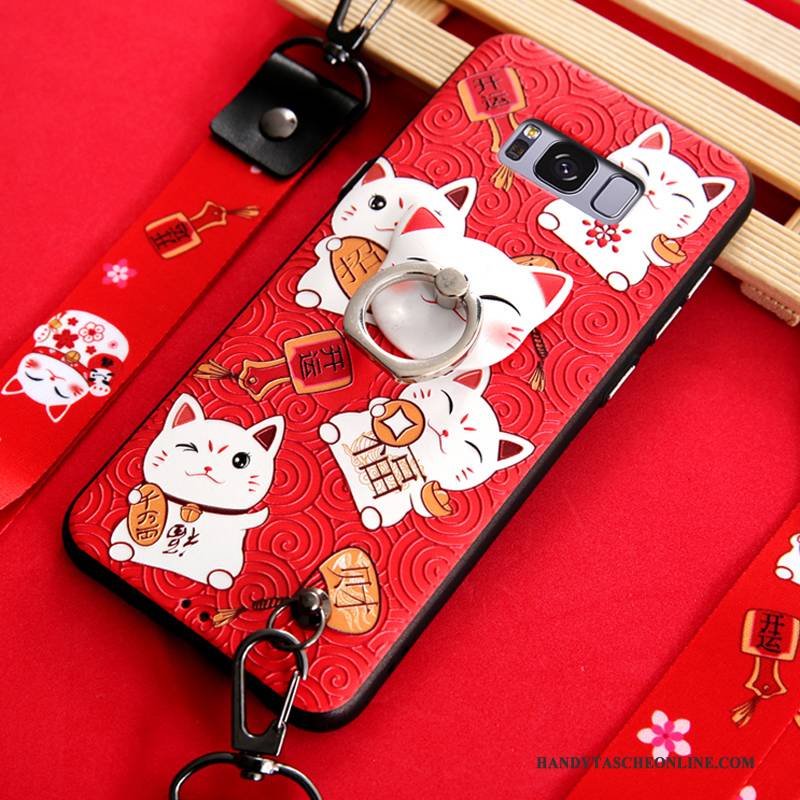 Hülle Samsung Galaxy S8+ Farbe Hängende Verzierungen Ring, Case Samsung Galaxy S8+ Halterung
