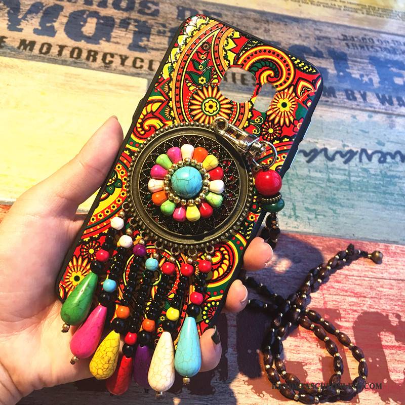 Hülle Samsung Galaxy S8+ Farbe Wind Ethnisch, Case Samsung Galaxy S8+ Schutz Handyhüllen Hängende Verzierungen