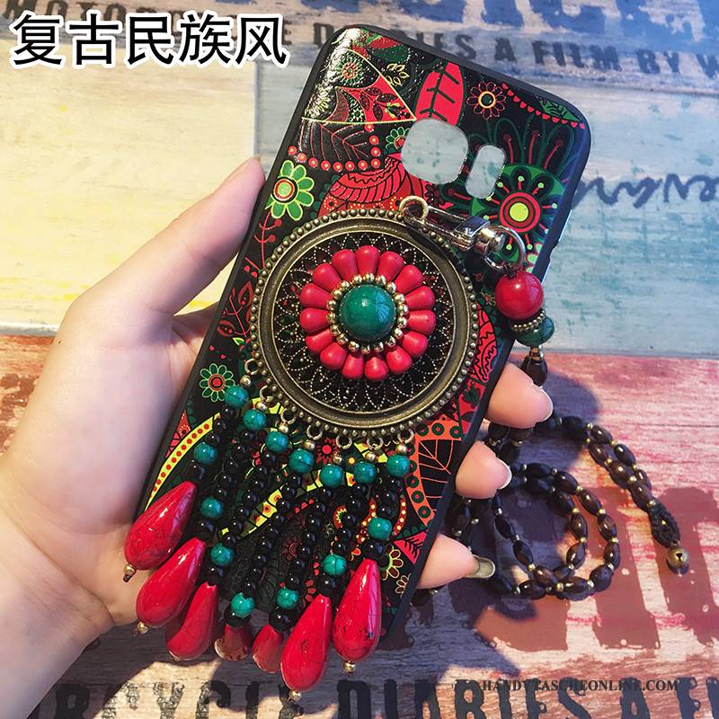 Hülle Samsung Galaxy S8+ Farbe Wind Ethnisch, Case Samsung Galaxy S8+ Schutz Handyhüllen Hängende Verzierungen