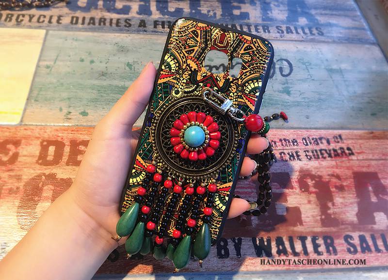 Hülle Samsung Galaxy S8+ Farbe Wind Ethnisch, Case Samsung Galaxy S8+ Schutz Handyhüllen Hängende Verzierungen