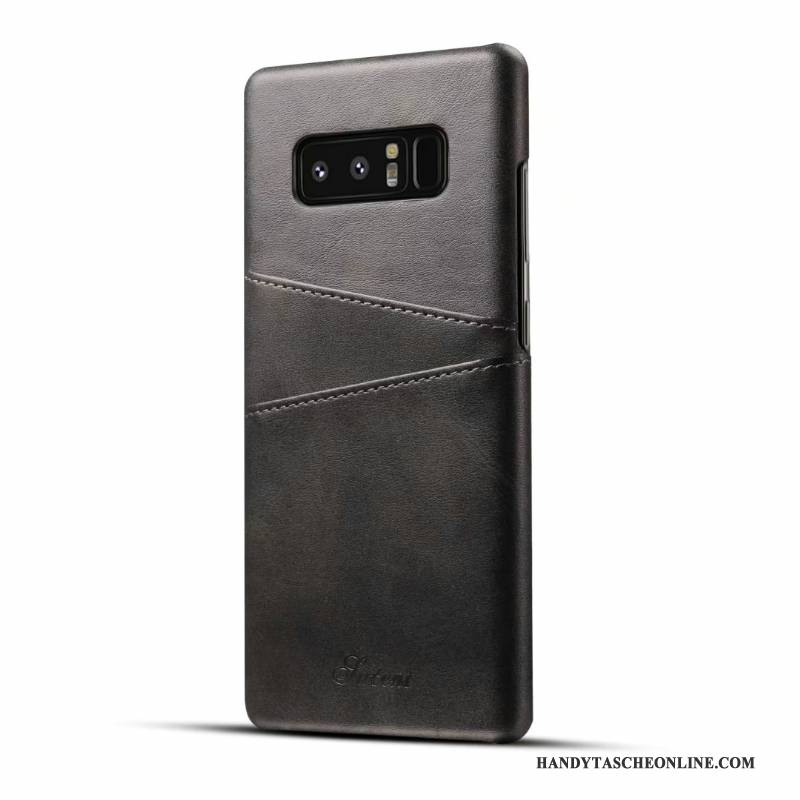 Hülle Samsung Galaxy S8+ Leder Handyhüllen Schön, Case Samsung Galaxy S8+ Schutz Karte Business