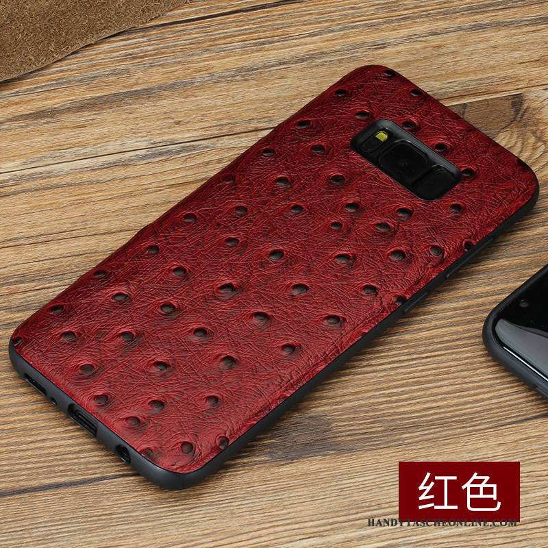 Hülle Samsung Galaxy S8+ Lederhülle Handyhüllen Schwarz, Case Samsung Galaxy S8+ Taschen Anti-sturz Persönlichkeit