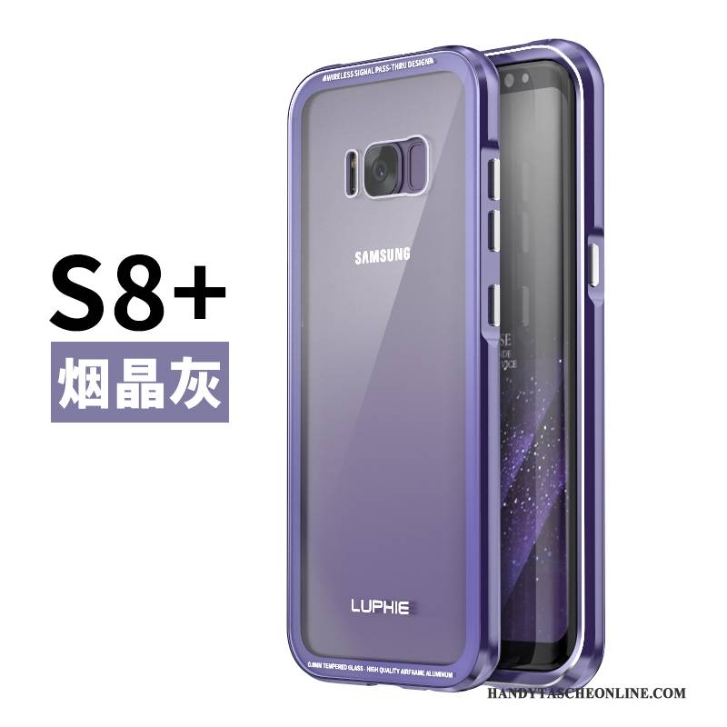 Hülle Samsung Galaxy S8+ Metall Handyhüllen Blau, Case Samsung Galaxy S8+ Schutz Anti-sturz Gold