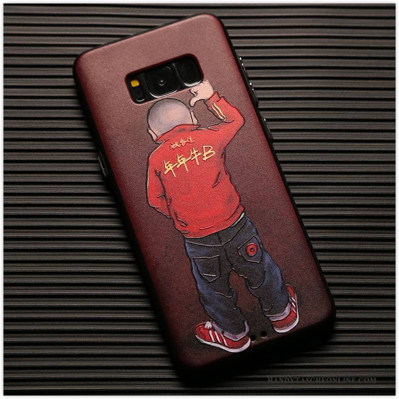 Hülle Samsung Galaxy S8+ Prägung Persönlichkeit Trend, Case Samsung Galaxy S8+ Silikon Kuh Handyhüllen
