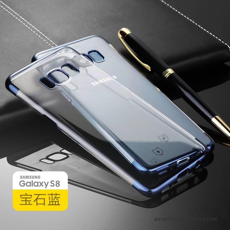 Hülle Samsung Galaxy S8 Schutz Blau Anti-sturz, Case Samsung Galaxy S8 Taschen Transparent Schwer