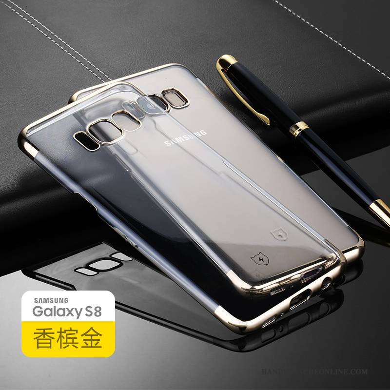 Hülle Samsung Galaxy S8 Schutz Blau Anti-sturz, Case Samsung Galaxy S8 Taschen Transparent Schwer