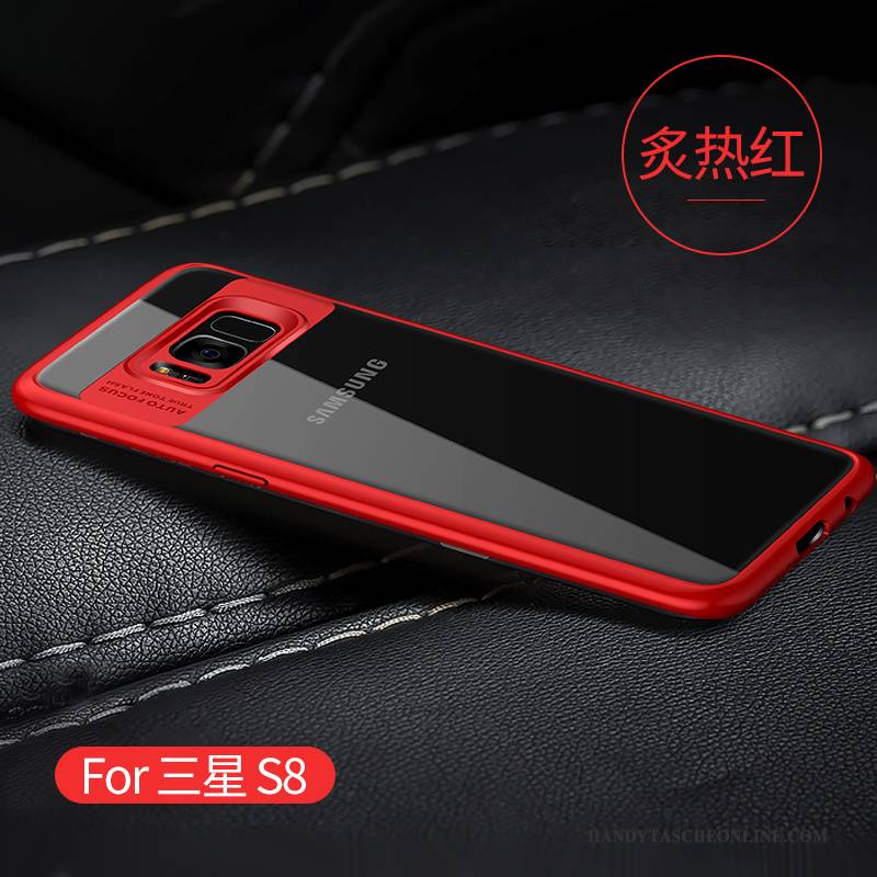 Hülle Samsung Galaxy S8 Schutz Persönlichkeit Anti-sturz, Case Samsung Galaxy S8 Kreativ Transparent Schwarz