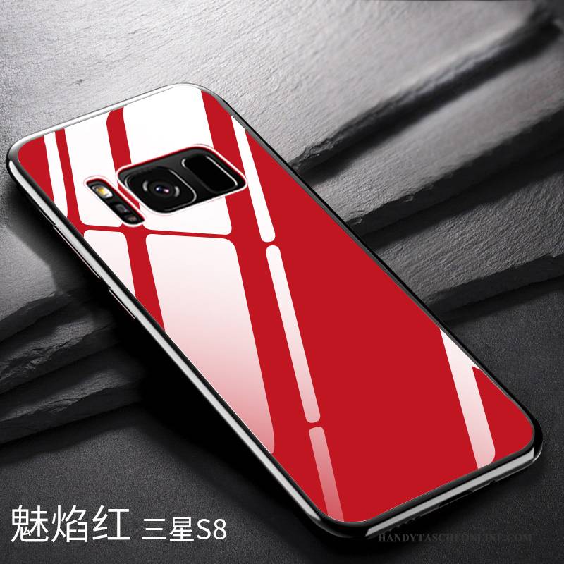 Hülle Samsung Galaxy S8 Silikon Glas Hintere Abdeckung, Case Samsung Galaxy S8 Taschen Anti-sturz Handyhüllen