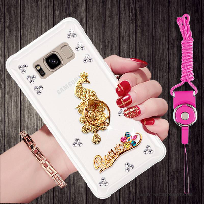 Hülle Samsung Galaxy S8 Strass Gold Handyhüllen, Case Samsung Galaxy S8 Karikatur Trend Persönlichkeit