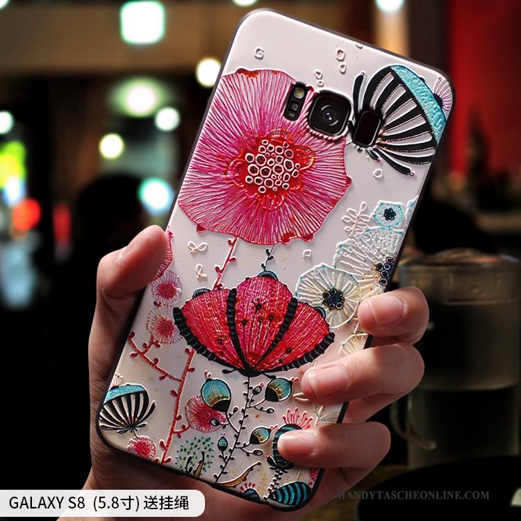 Hülle Samsung Galaxy S8 Taschen Anti-sturz Persönlichkeit, Case Samsung Galaxy S8 Kreativ Handyhüllen Dunkelblau