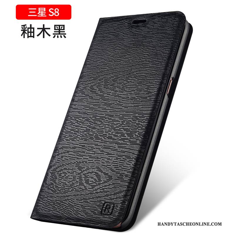 Hülle Samsung Galaxy S8 Taschen Handyhüllen Gold, Case Samsung Galaxy S8 Folio Anti-sturz