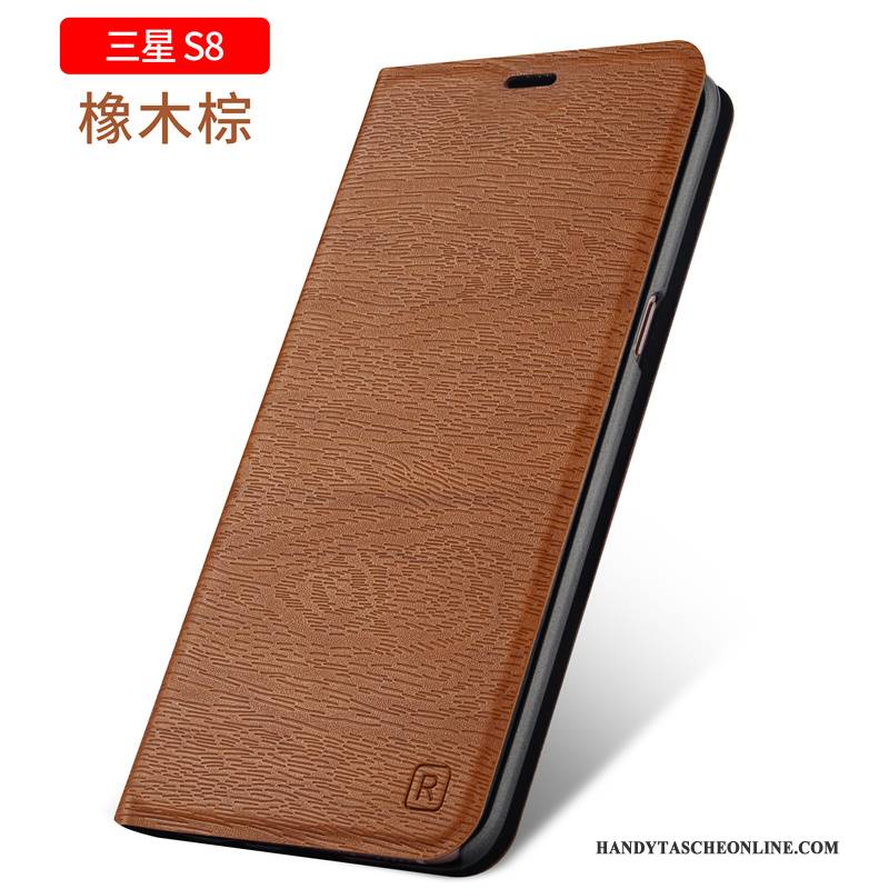 Hülle Samsung Galaxy S8 Taschen Handyhüllen Gold, Case Samsung Galaxy S8 Folio Anti-sturz