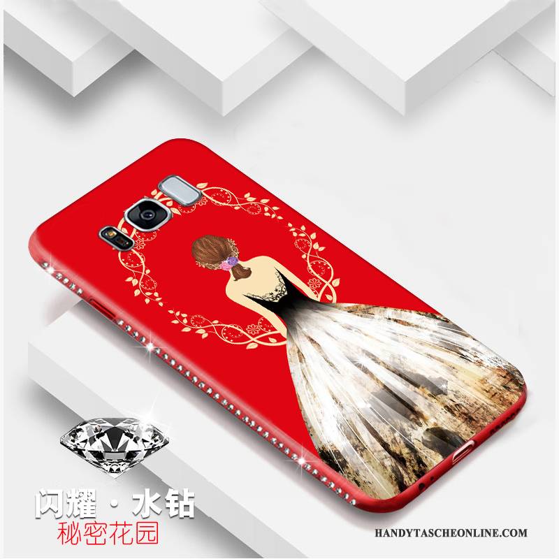 Hülle Samsung Galaxy S8 Taschen Handyhüllen Schwer, Case Samsung Galaxy S8 Schutz Rot
