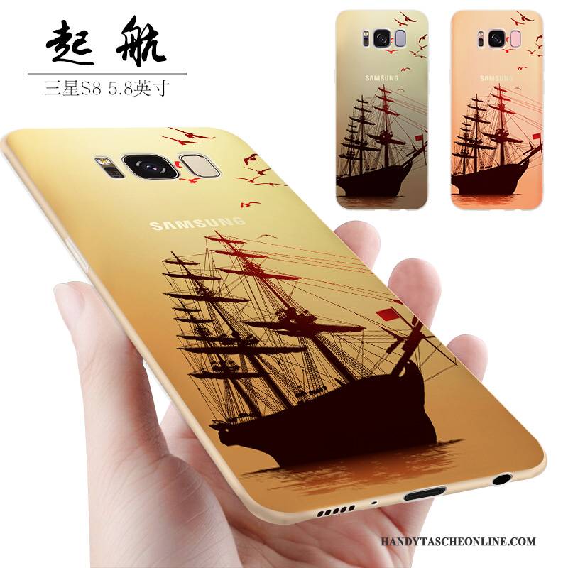 Hülle Samsung Galaxy S8 Taschen Mini Trend, Case Samsung Galaxy S8 Silikon Handyhüllen Nubuck