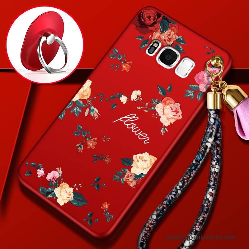 Hülle Samsung Galaxy S8+ Taschen Rot Anti-sturz, Case Samsung Galaxy S8+ Weiche Trend Handyhüllen