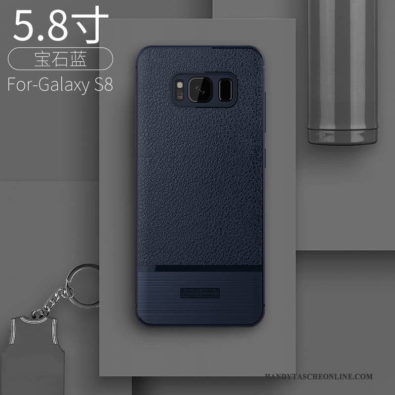 Hülle Samsung Galaxy S8 Taschen Rot Trend, Case Samsung Galaxy S8 Schutz Handyhüllen Anti-sturz
