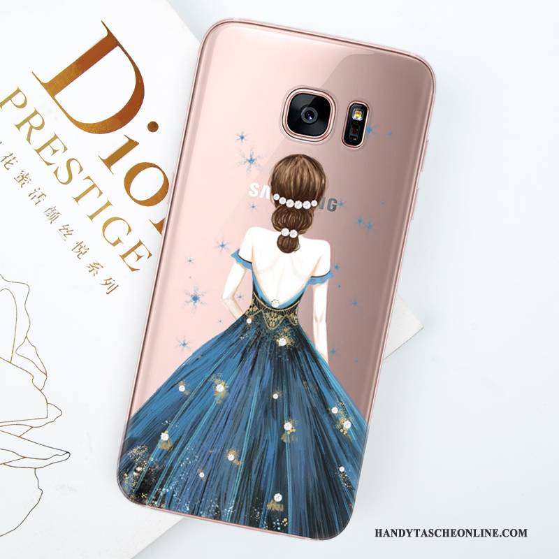 Hülle Samsung Galaxy S8 Taschen Trend Lila, Case Samsung Galaxy S8 Silikon Hängende Verzierungen Handyhüllen