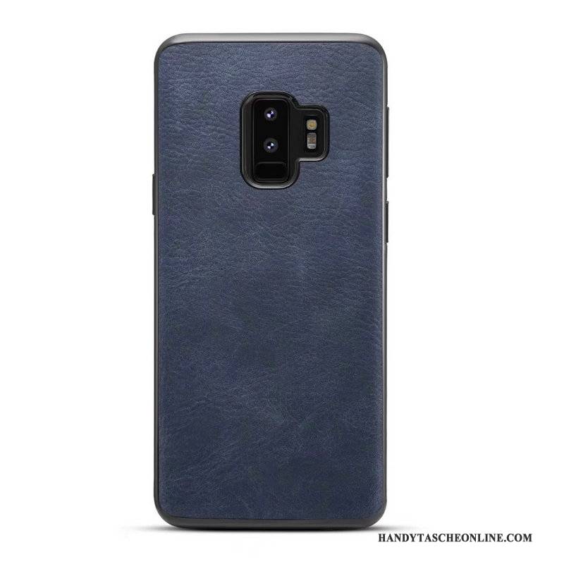 Hülle Samsung Galaxy S9+ Retro Einfach Business, Case Samsung Galaxy S9+ Taschen Khaki Anti-sturz