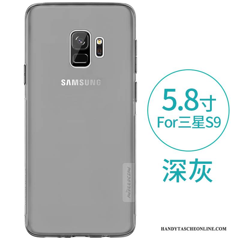 Hülle Samsung Galaxy S9 Schutz Handyhüllen Ballon, Case Samsung Galaxy S9 Silikon Transparent Grau