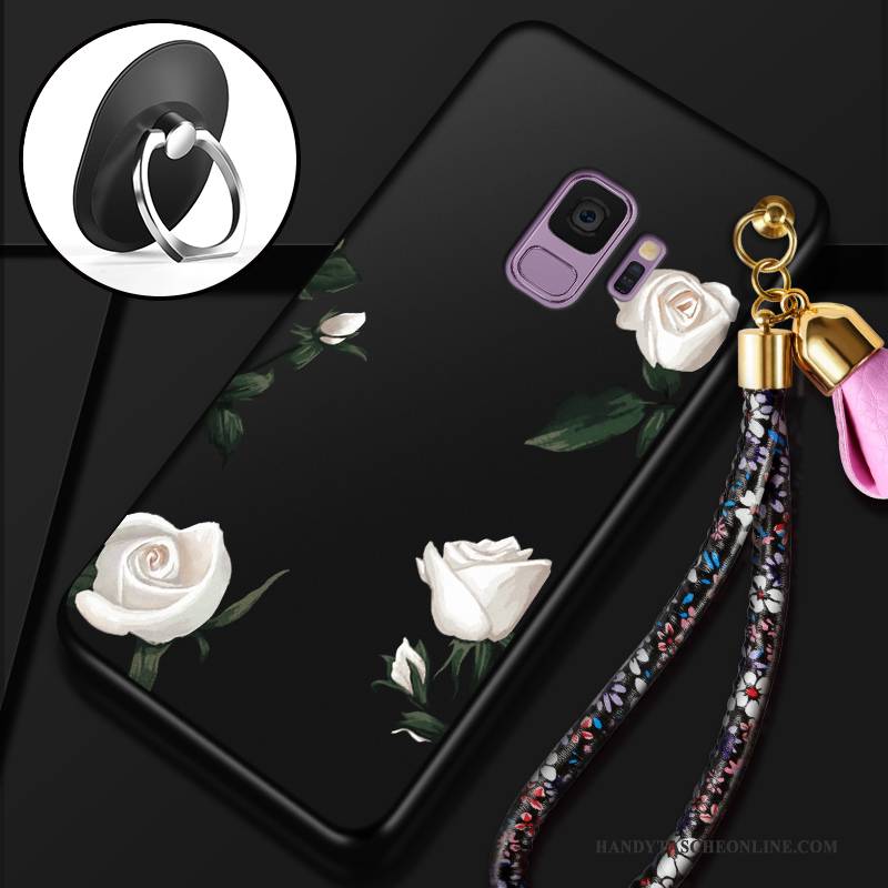 Hülle Samsung Galaxy S9 Taschen Anti-sturz Schlank, Case Samsung Galaxy S9 Schutz Schwarz Handyhüllen