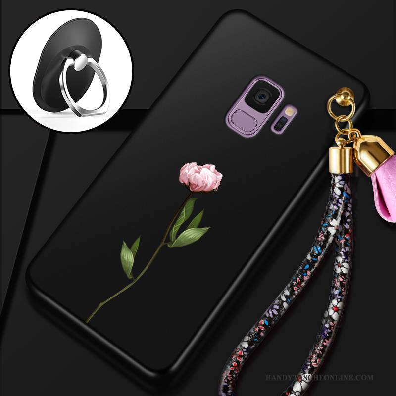 Hülle Samsung Galaxy S9 Taschen Anti-sturz Schlank, Case Samsung Galaxy S9 Schutz Schwarz Handyhüllen