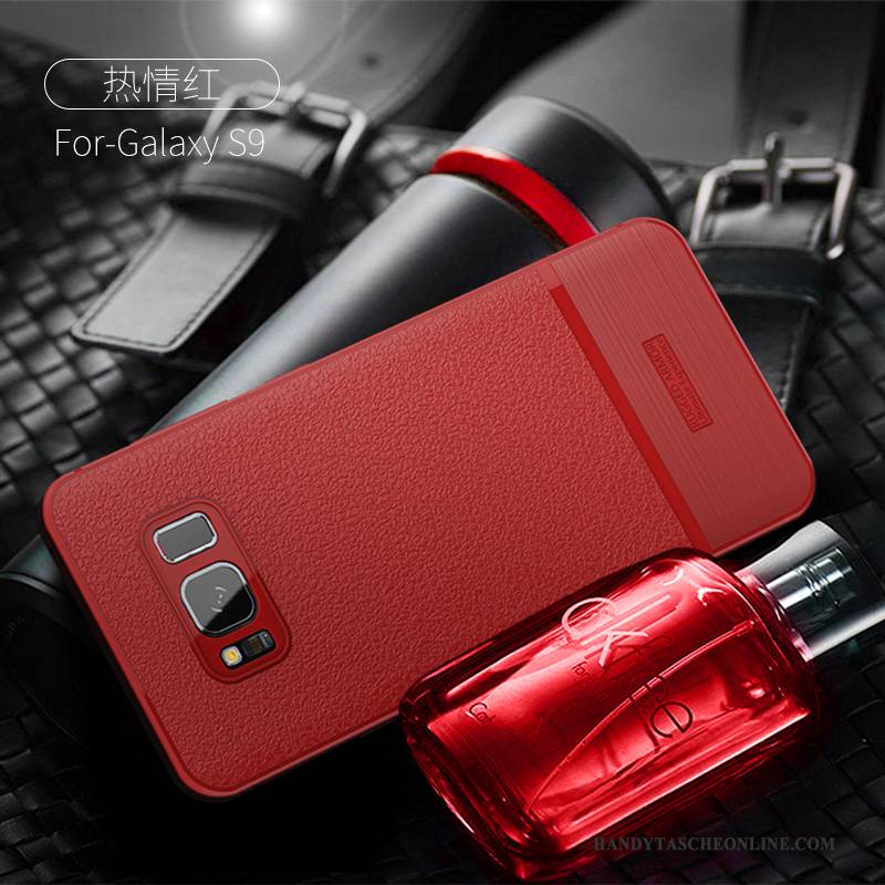 Hülle Samsung Galaxy S9 Taschen Dunkelblau Trend, Case Samsung Galaxy S9 Kreativ Handyhüllen Anti-sturz