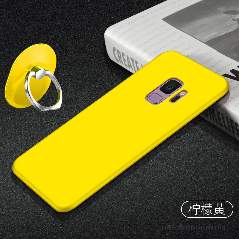 Hülle Samsung Galaxy S9 Taschen Handyhüllen Schlank, Case Samsung Galaxy S9 Weiche Nubuck Einfach