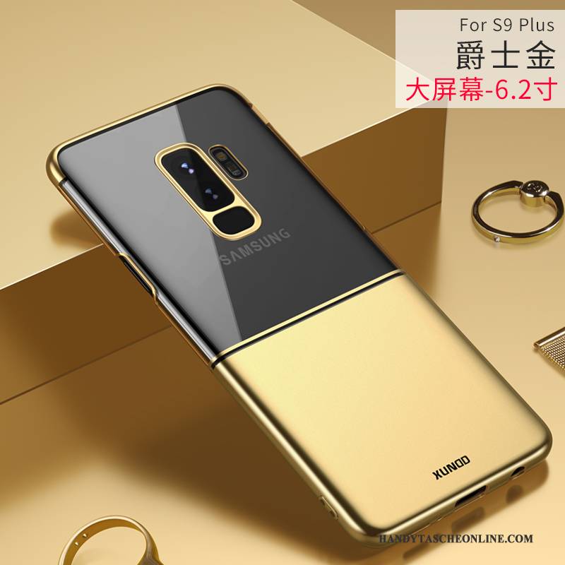 Hülle Samsung Galaxy S9+ Taschen Schwer Handyhüllen, Case Samsung Galaxy S9+ Schutz Rosa Transparent