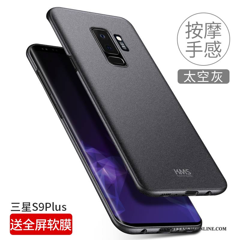 Hülle Samsung Galaxy S9+ Taschen Schwer Schwarz, Case Samsung Galaxy S9+ Schutz Membran Trend