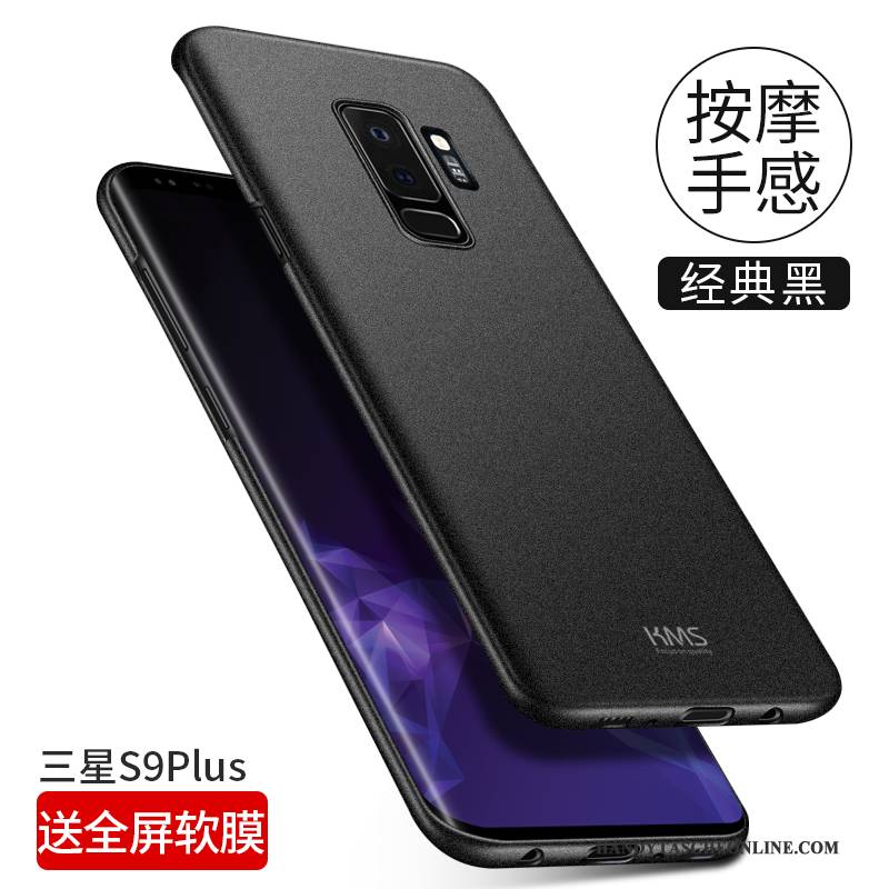Hülle Samsung Galaxy S9+ Taschen Schwer Schwarz, Case Samsung Galaxy S9+ Schutz Membran Trend