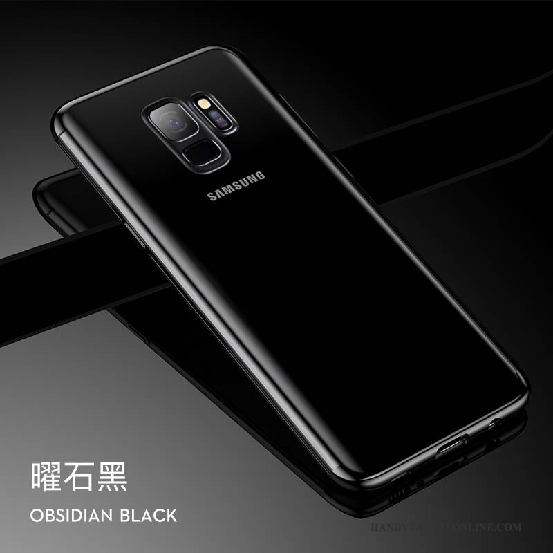 Hülle Samsung Galaxy S9 Weiche Transparent Schwarz, Case Samsung Galaxy S9 Silikon Handyhüllen Ratte