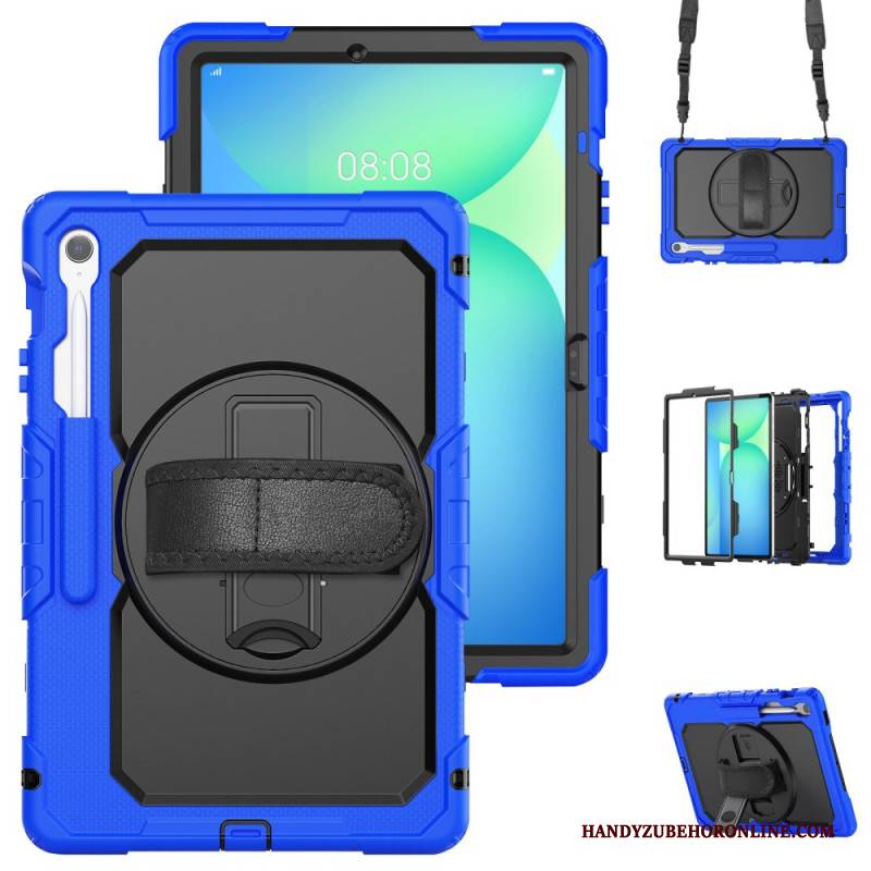 Hülle Samsung Galaxy Tab S10 Fe Plus Extrem Widerstandsfähig Mit Schultergurt